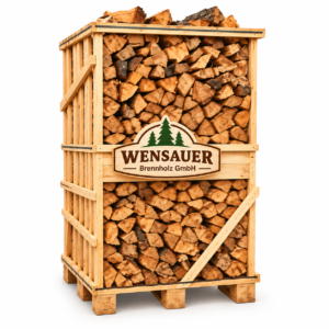 Brennholz – Gemischte Harthölzer (40 cm) – 1 Palette (3,3 Kubikmeter) – PEFC-zertifiziert