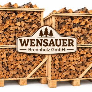 Brennholz – Gemischte Harthölzer (40 cm) – 4 Paletten (13,2 Ster) – PEFC-zertifiziert