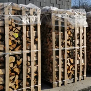 Brennholz – Gemischte Harthölzer (40 cm) – 1 Palette (3,3 Kubikmeter) – PEFC-zertifiziert
