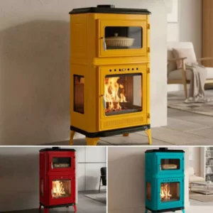 Fusio Pop Holzofen mit Backofen – 7 kW