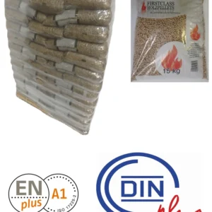 Holzpellets DINplus FirstClass – 975 kg Palette (65 x 15 kg)